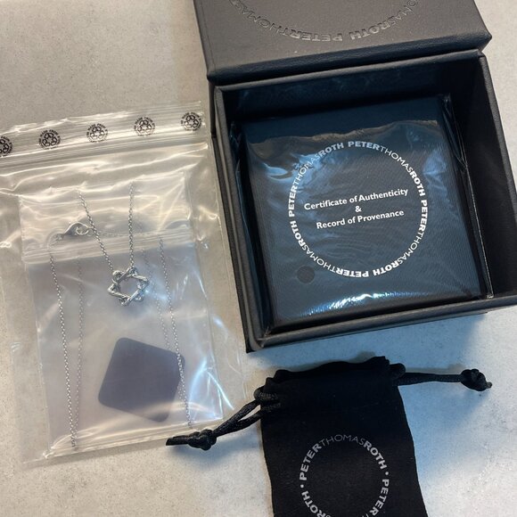 Peter Roth Thomas Signature Mini Star of David Necklace NIB Sterling Silver NWT - Picture 2 of 7